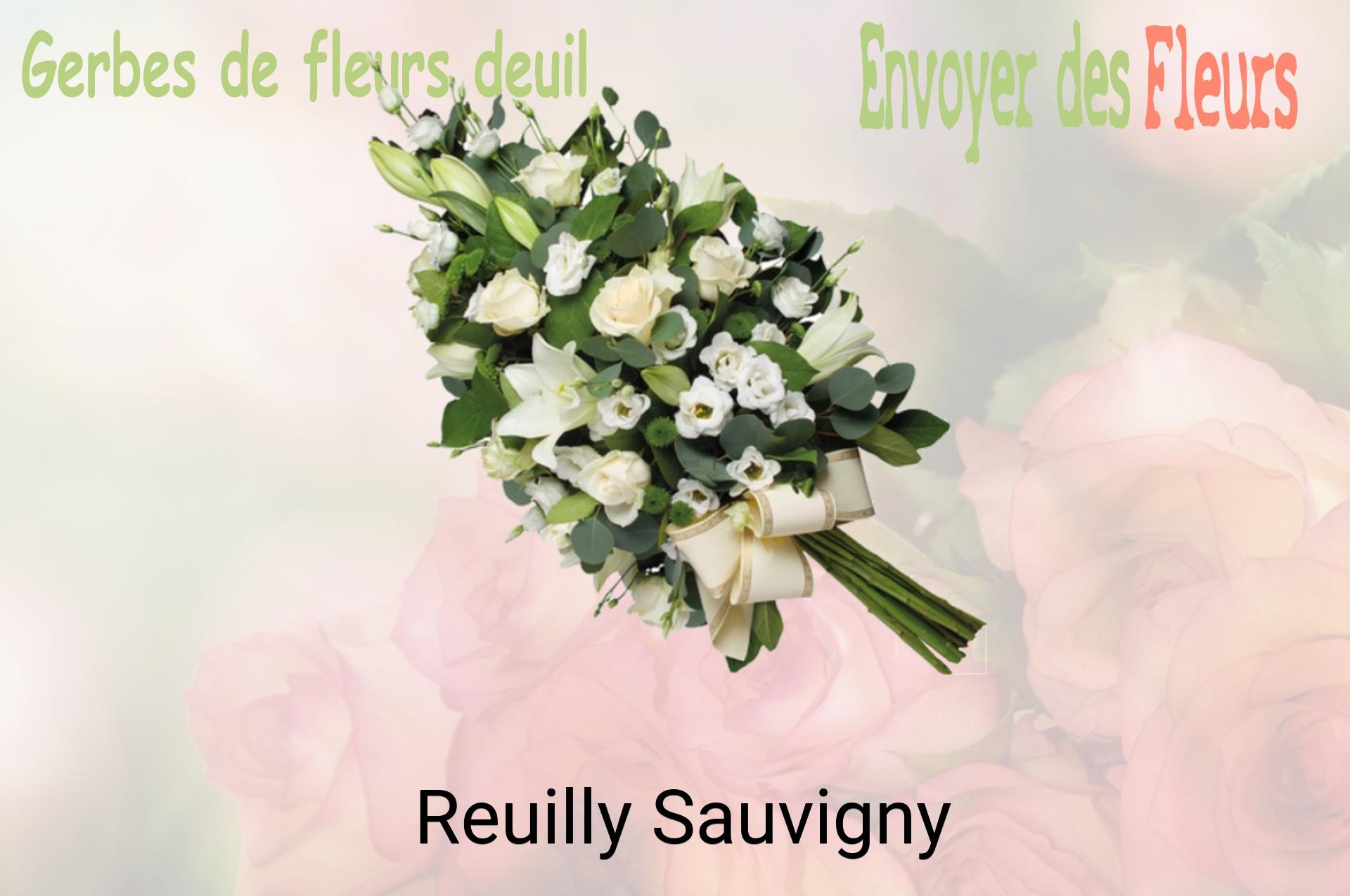 Gerbe de fleurs de deuil livrée à Reuilly-Sauvigny